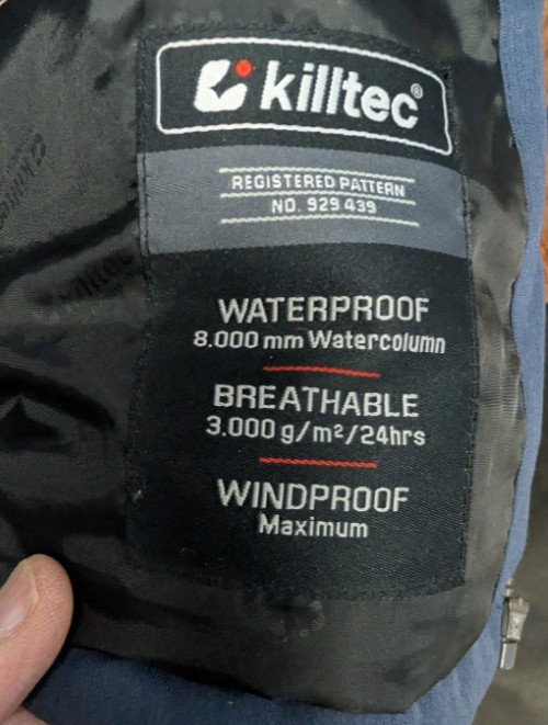 Killtec Jacket Men's Medium Waterproof Windproof … - image 8