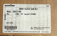 NIB Rexnord FALK 1030G Sleeve SHR BLT 0744984 New In Box