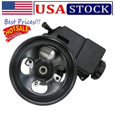 Power Steering Pump W/ Pulley & Reservoir For 2004-12 Chevy Colorado GMC Canyon