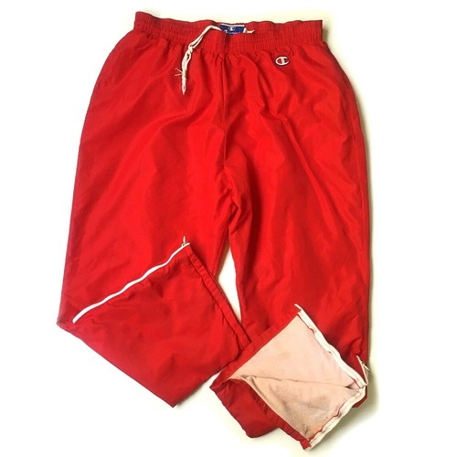 Vintage Champion Mens Red Warm Up Track 