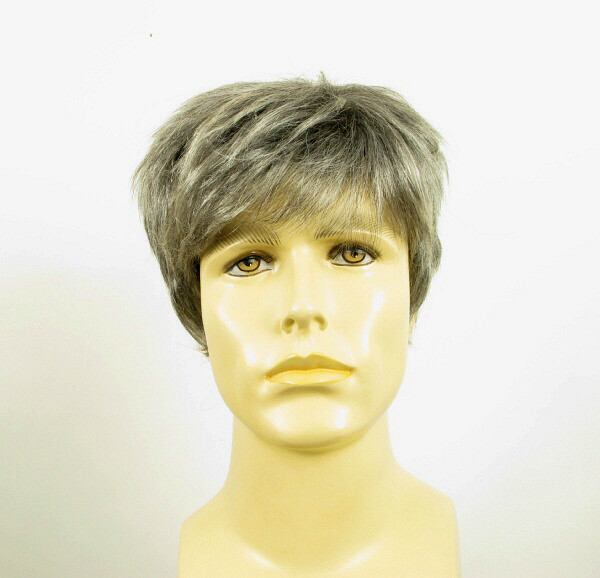 Perruque homme cheveux naturels poivre et sel Thomas 44 pour un style actif au quotidien
