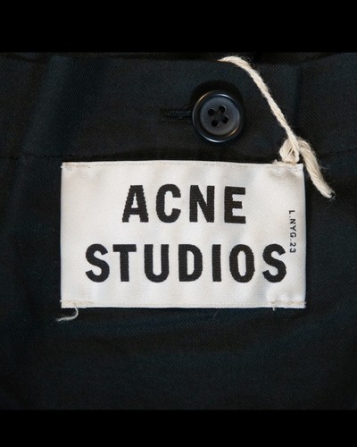 Acne Studios Vancouver Double Layer Down Parka Jacket Coat sz 44 Black - Bild 2 von 7