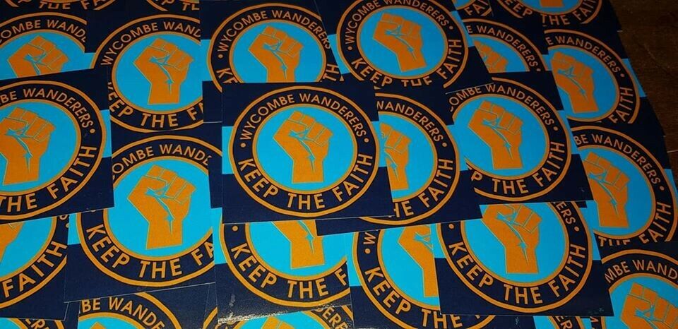Wycombe Wanderers, KTF, Casuals, Ultras Football Stickers. 7x7cm