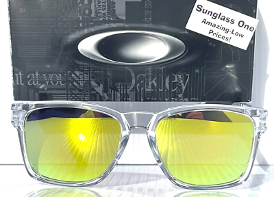 NEW Oakley CATALYST Polished Clear POLARIZED Galaxy Fire Gold lens 