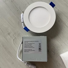 TORCHSTAR 4 Inch Slim LED Recessed Lighting with Junction Box Dimmable 10W 5000K