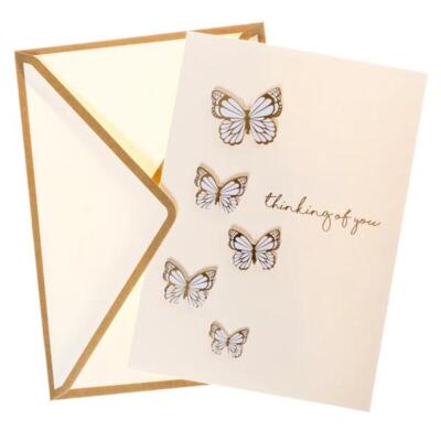 Graphique Butterflies Sympathy Handmade Card w