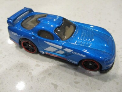 2012 Hot Wheels Dodge Viper GTS-R Blue Diecast 1:64 Toy Race Car