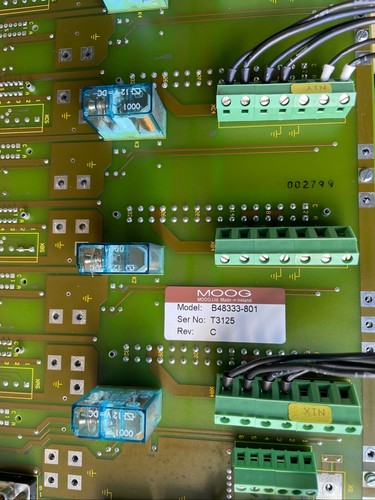 MOOG B48333-801 B48333801 Rev. C, Servo Controller Board -used- T3125 - Picture 2 of 3