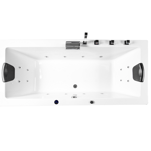Basera® BASIC Indoor Whirlpool Badewanne Naxos 190 x 90 cm mit 16 Massagedüse... - Bild 2 von 9