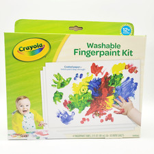 Crayola My First Fingerpaint Kit Washable Paint Set 14 Pieces 12M+ Create Craft
