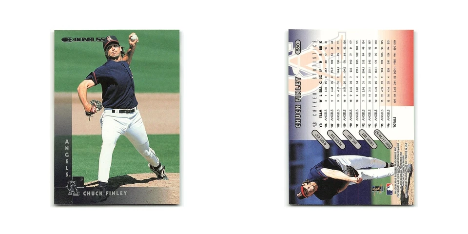 Chuck Finley 1997 Donruss #260 California Angels Baseball Card NM - Image 3 of 3