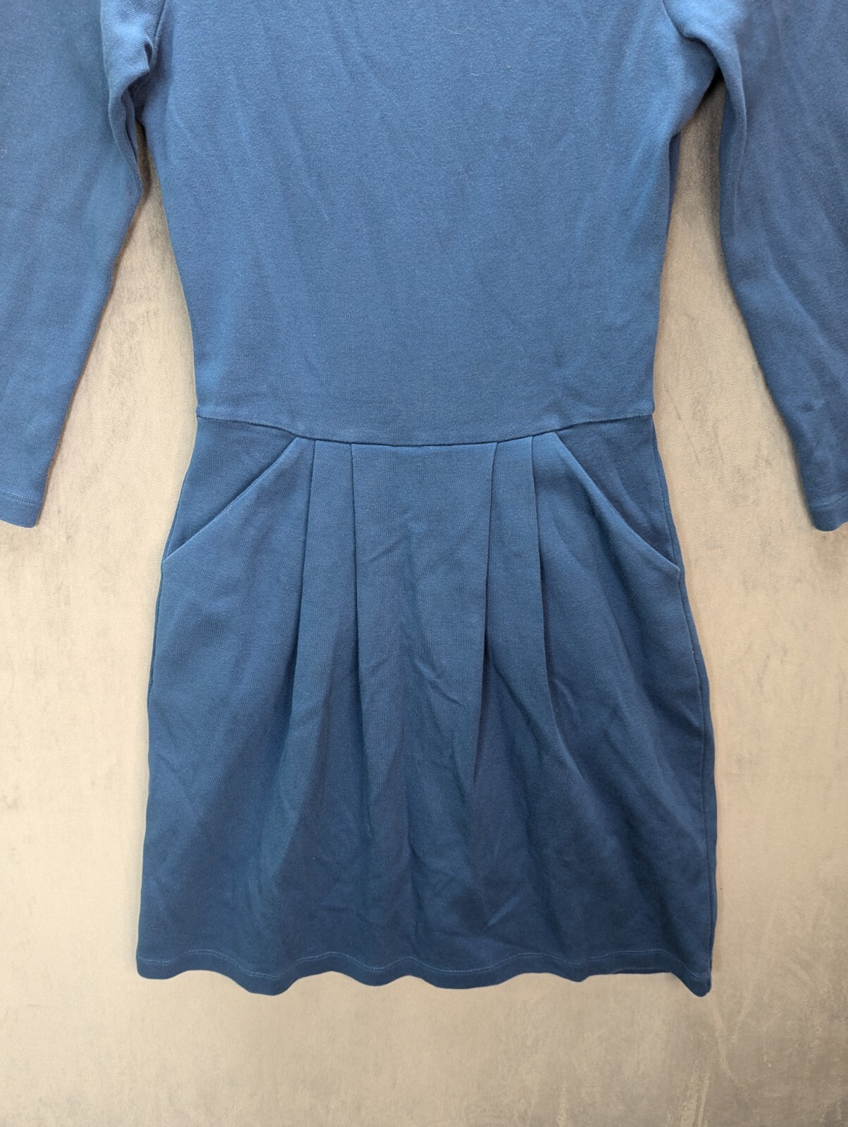 Hobbs Dress Size 8 Cotton Stretch Knee Length Made In Portugal image 2