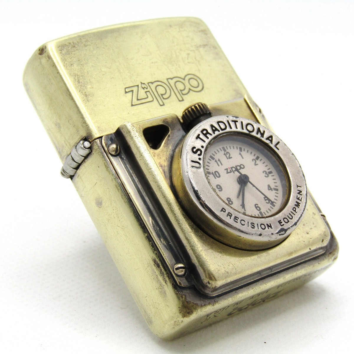ZIPPO TIME LITE 1996年5月製造 刻印逆打ち 時計電池交換済み ジッポー タイムライト ウィンディ 1996 - メルカリ