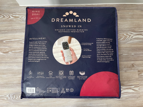 Dreamland Heated Underblanket Snowed In Organic Cotton King Size - NEW RRP £150 - Picture 4 of 5