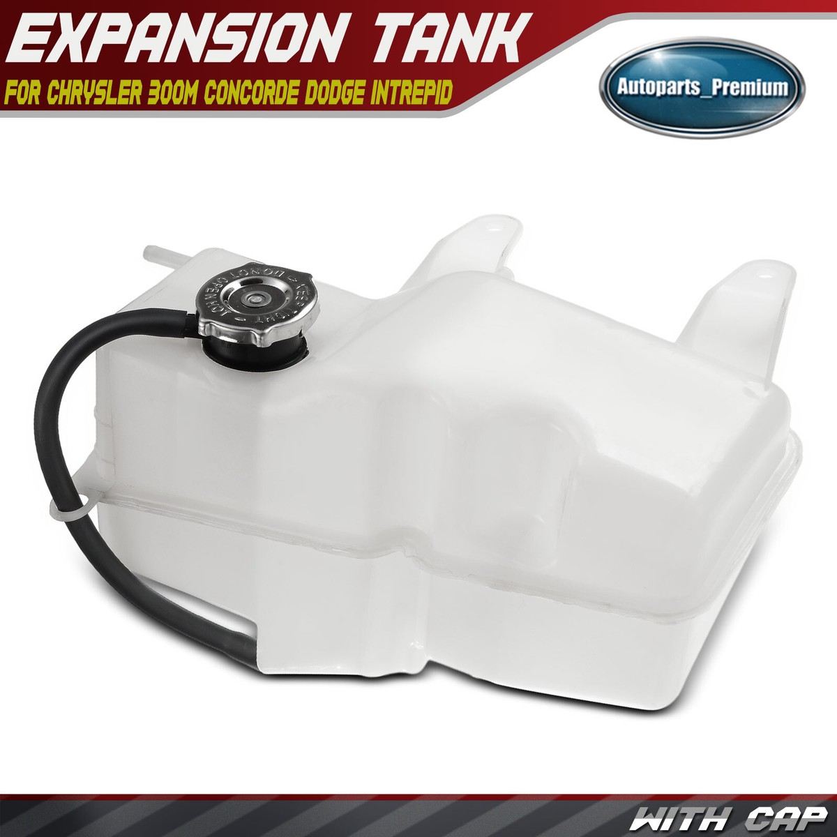 Coolant Expansion Tank w/ Cap for Chrysler 300M Concorde Dodge