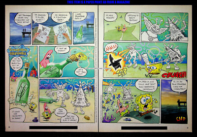 Spongebob Squarepants Comic Cartoon 2003 Trade Print Magazine Ad Poster ADVERT
