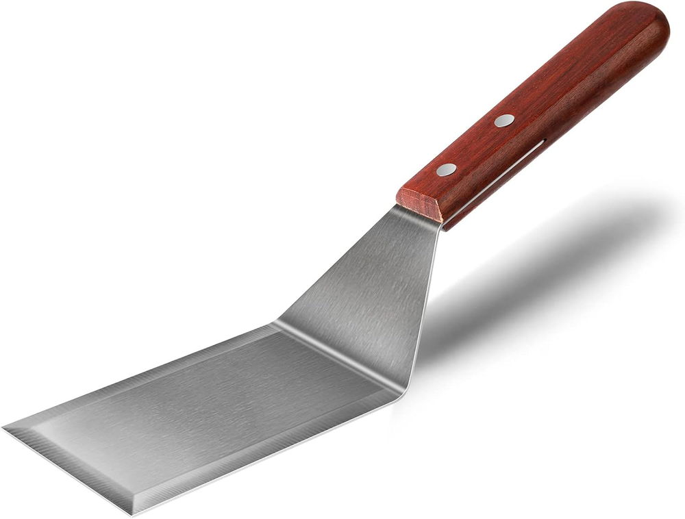 Metal Spatula for Cast Iron Skillet, Grill Spatula Stainless Steel Spatula, Burg