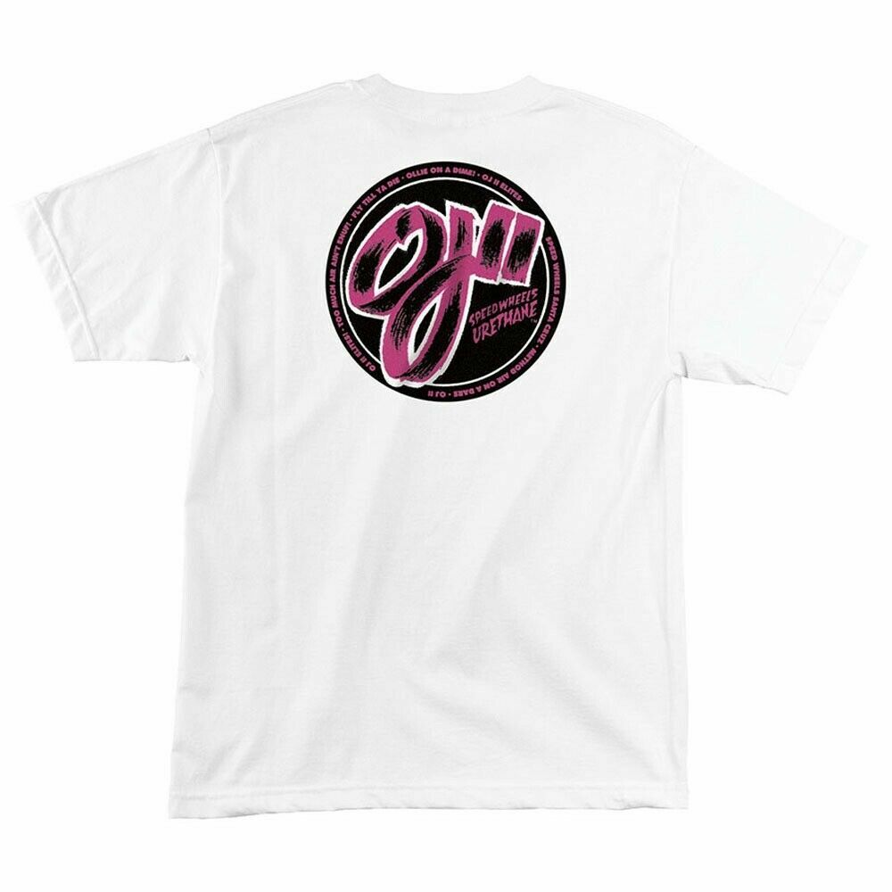 SANTA CRUZ OJ2 Tシャツ Santa Cruz OJ Wheels OJS OJ2 ELITE THANES Skateboard T Shirt WHITE