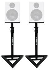 (2) Rockville Adjustable Studio Monitor Speaker Stands For Rockville APM5W
