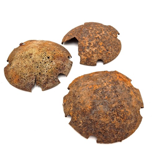 WW1 German Turtle Discus Model 1915 Lot Of 3 Original Battlefield Finds ...