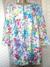 Tanjay Multi-color Geometric Print 3/4 Sleeve Jacket Size 22w - New