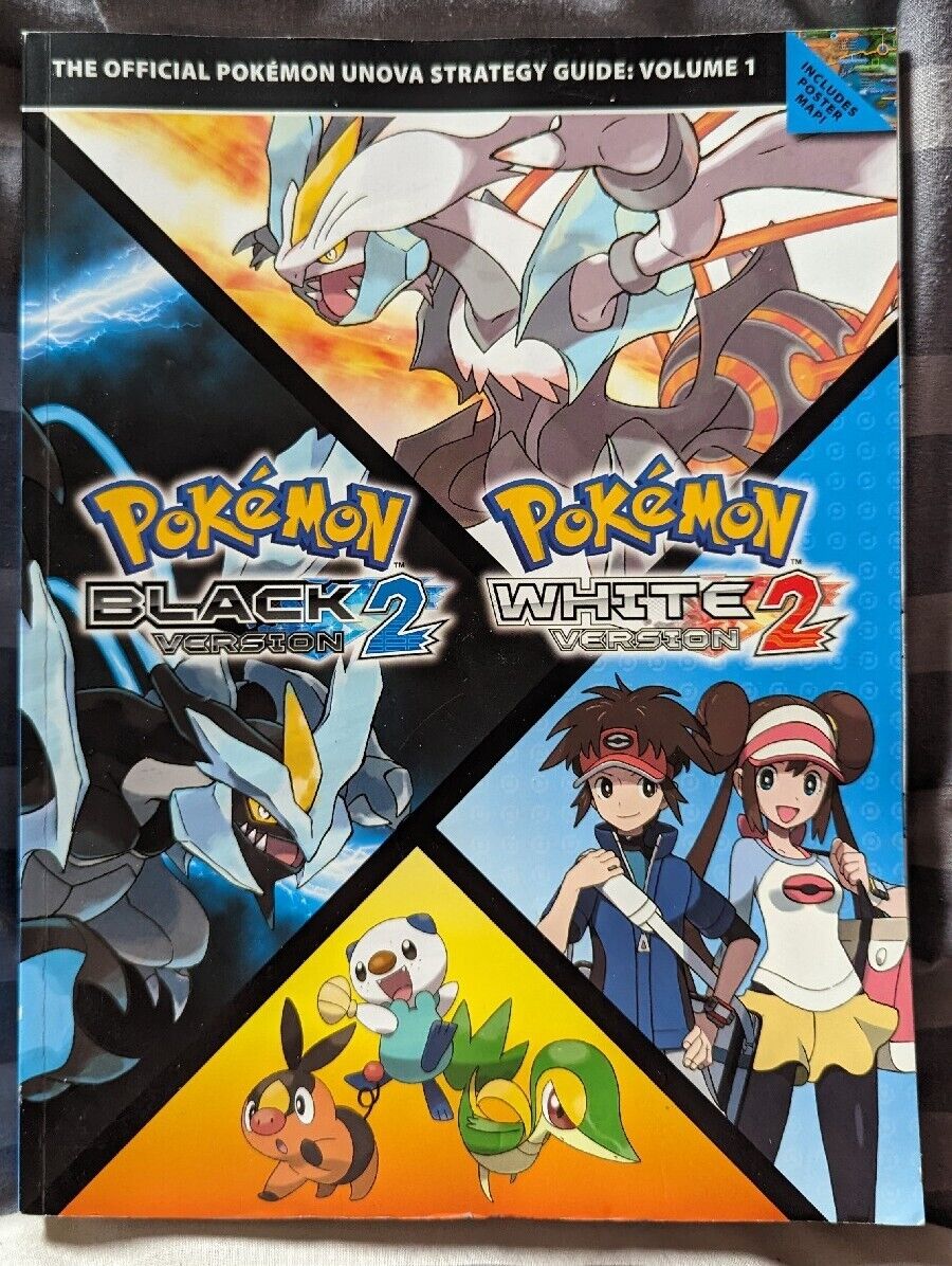 Pokemon Black White Version 2 Official Unova Strategy Guide - No Poster