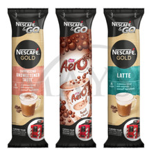 Nescafe &GO 24 x 12oz In-Cup Variety Drinks: Latte Cappuccino Aero Hot Chocolate