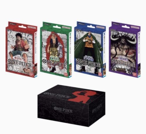 Bandai ONE PIECE Card Game Start Deck Storage 4 Box Set Amazon Japan Ltd  Sealed