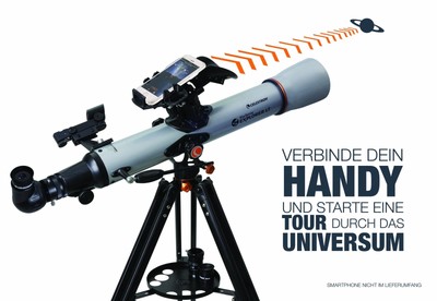 CELESTRON StarSense Explorer LT 70AZ Teleskop mit Smartphone-Steuerung 70/700mm