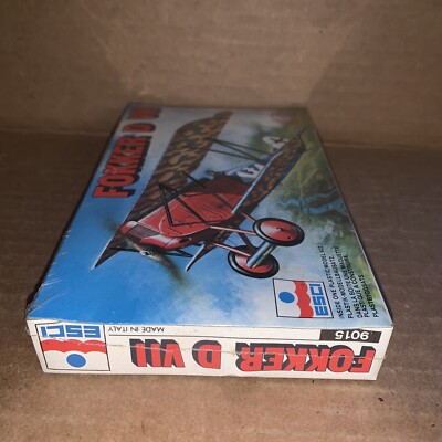Vintage ESCI Fokker D VII Plane Model 1/72 Scale #9015 Made in