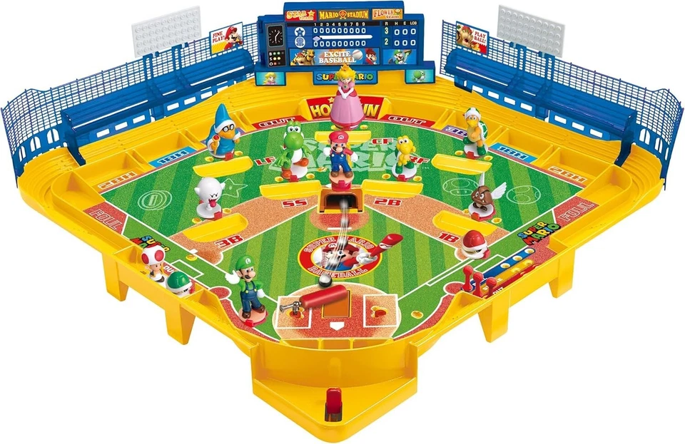 Super Mario Baseball Board Game 3D Ace Standard Includes 12 dolls from JPN Epoch - Image 2 of 4