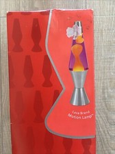 New Lava Brand Motion Lamp Yellow  Purple Liquid 2003 16.5" 8625