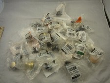 lot of 30 Mixed Cabinet Knobs Drawer Handles Pulls with Hardware Screws.