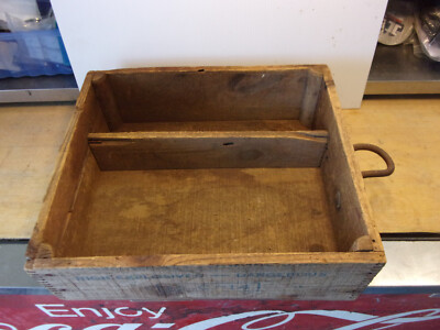 VTG ATLAS POWDER CO Wilmington DE High Explosives I.C.C.14 Wooden Dynamite Crate