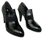 ROBERTO BOTTICELLI Low boots mocassins à talons cuir noir 39 italien DUST BAG