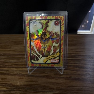 2025 Topps Chrome Marvel Solarus Human Torch Refractor /39