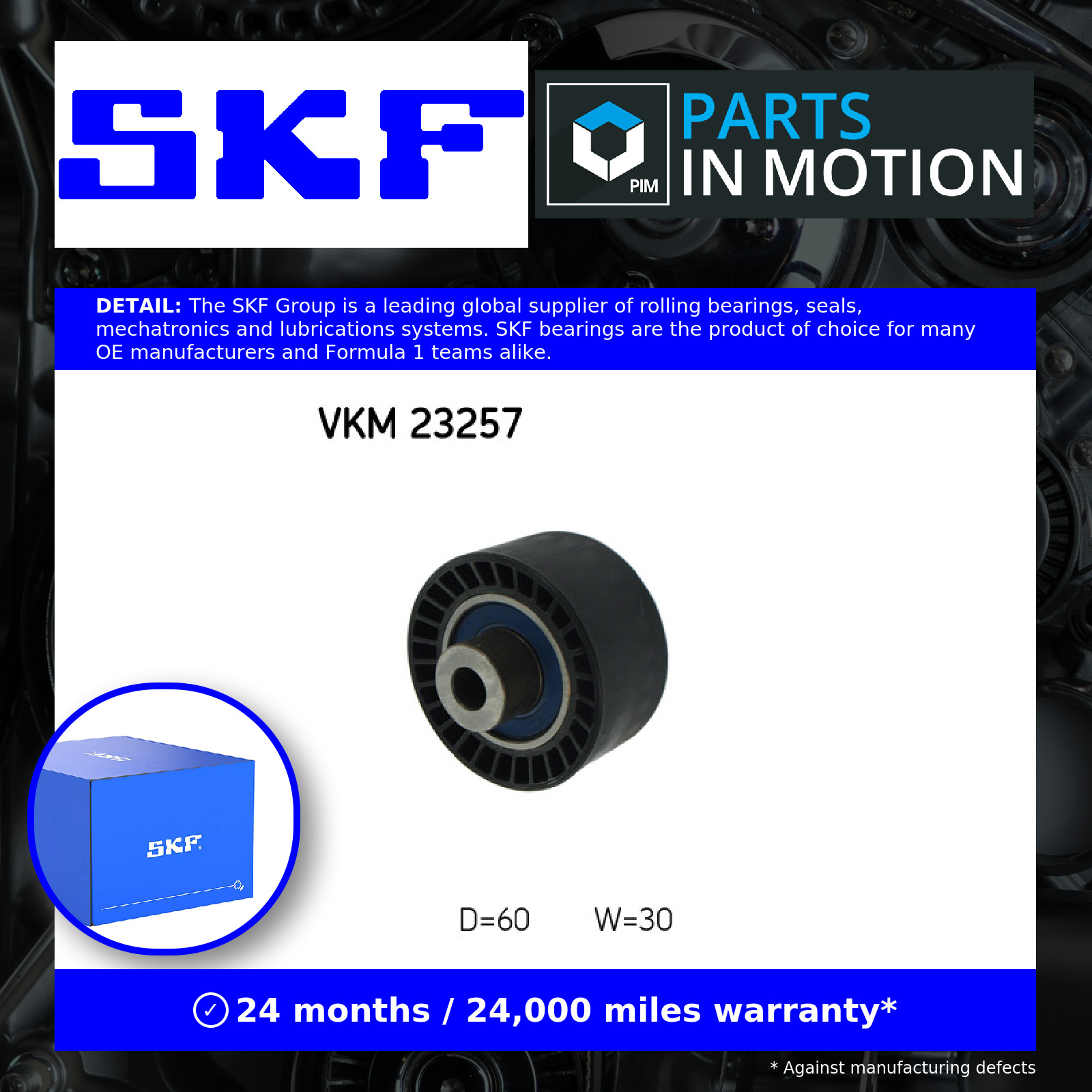 Fits SKF VKM 23257 Deflection/Guide Pulley, ⭐UK Stock⭐ - Image 4