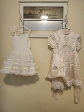 Girls Jessia McClintock Lace Satin Dress Size 5 with Slip