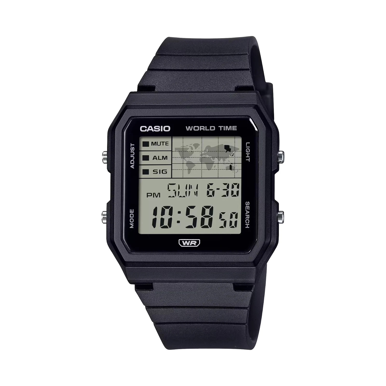 Casio LF30W-1A, Chronograph Watch, Resin Band, 5 Alarms, Illuminator, World Time