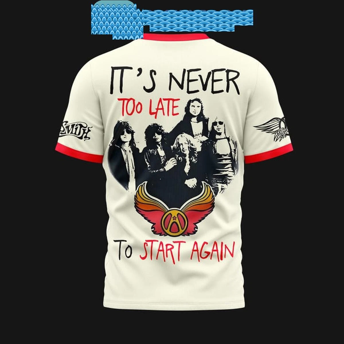 Aerosmith It's Never Too Late To Start Again Fan T-Shirt