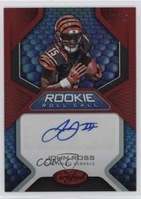 2017 Certified Rookie Roll Call Signatures Mirror Red 17/25 John Ross Auto 6n8