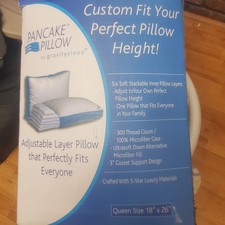 Pancake Pillow The Adjustable Layer Pillow Queen Size