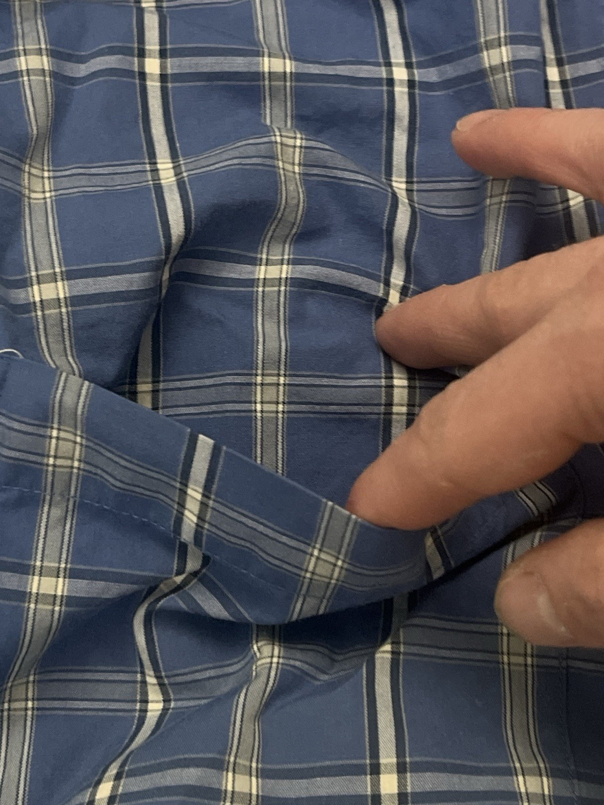 Pendleton Mens Medium Plaid Button Down Shirt Blu… - image 6