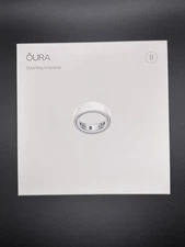 New Oura Ring Gen 4 Ceramic Cloud size 8 Smart Ring Sealed