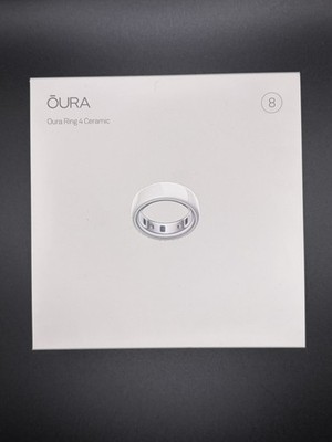 New Oura Ring  Gen 4  Ceramic Cloud  size 8 Smart Ring Sealed