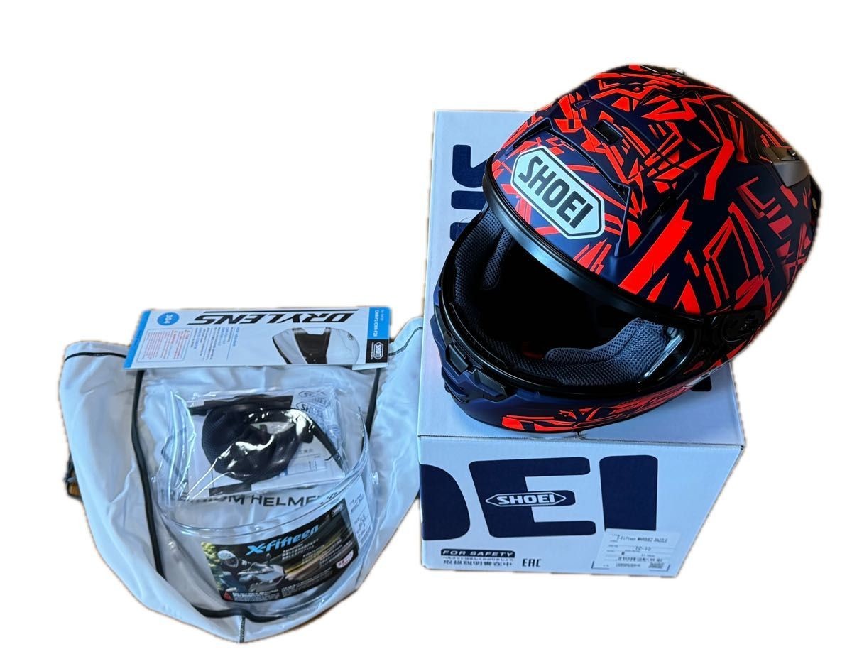 セキュリティ・セーフティ Rei SHOEI X-fifteen MARQUEZ-DAZZLE Shoei X-15 Marquez Dazzle Helmet - RevZilla