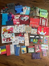 Huge Lot Gift Bags Cards Various Sizes Holidays Birthdays Mother Used Mostly New