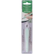 Clover 1224 Amour Steel Crochet Hook-Size 8/.9mm