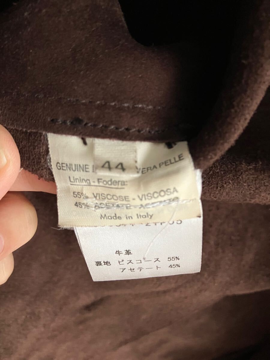 Giacca pelle Yves Saint Laurent Rive Gauche esterna uomo usata taglia 44 marrone