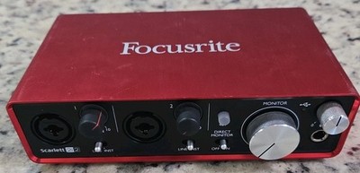 Focusrite Scarlett 2i2 2nd Gen USB Audio Interface Studio Recording Untested